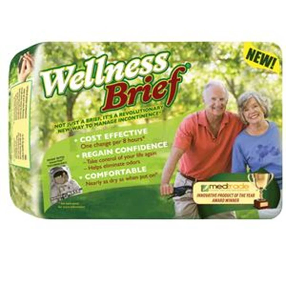UNIQUE WELLNESS Wellness Brief Super Absorbent Large 36" - 46" PK of 20