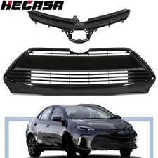 For Toyota Corolla L LE XLE CE 2017 2018 2019 Front Bumper Upper & Lower Grille
