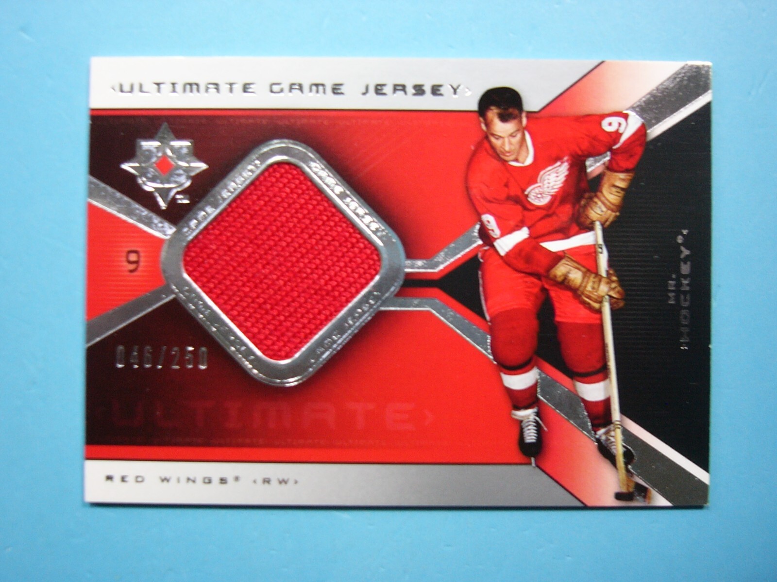 2004/05 2005 UPPER DECK ULTIMATE GAME JERSEY HOCKEY CARD #UGJ-GH GORDIE HOWE