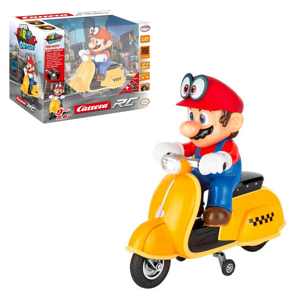 giocattolo vespa radiocomandata telecomandata Super Mario bross Kart