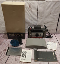 ORIGINAL Polaroid 104 Land Camera w/ Case Flash Manual Color Or B W w/ Box