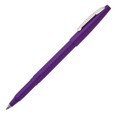 R100-V Pentel Rolling Writer Rollerball Pen, 0.8mm Tip, Violet Ink, Pack of 1