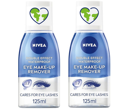 Nivea Double Effect - Wasserfester Augen Make-Up Entferner 125ml, 2er Pack