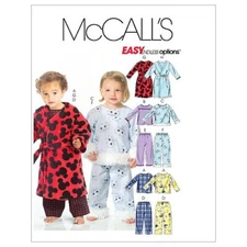 McCall's Patterns M5222 Toddlers'/Children's Tops, Pants, Robe and Belt, Size CB