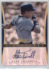 2013 Panini Select Signatures Silver Prizm /25 Alan Trammell #AT Auto HOF hn4