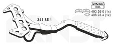 ERNST Krümmer Abgasanlage Set 341851 für FORD DAW FOCUS 1 DBW DFW Turnier DNW