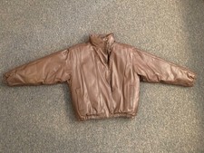 Vintage Eddie Bauer Down leather bomber jack womans