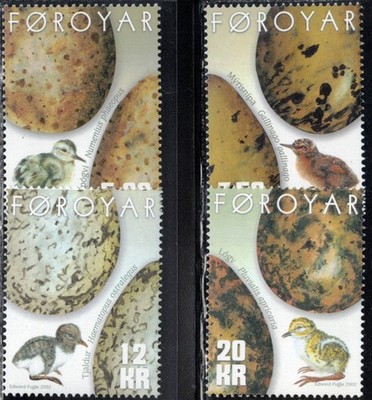 2002 Faroe Isl. Bird Eggs and Chicks MNH
