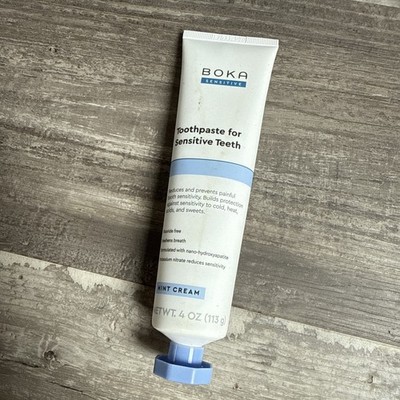Boka Sensitive Toothpaste Mint Cream 4 oz.  Nano Hydroxyapatite  (NEW & SEALED)