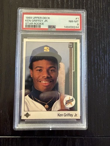 1989 Upper Deck - Star Rookie Ken Griffey Jr #1 PSA 8 NM-MT