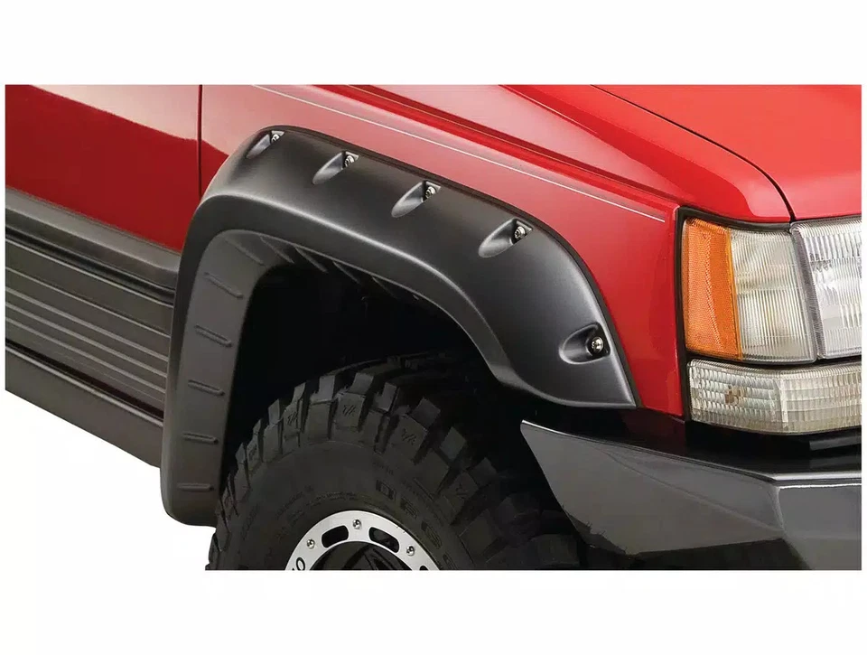Bushwacker Cut Out Fender Flares Black 4 Piece Fits 93-98 Jeep Grand Cherokee Foto 4 de 4