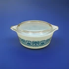 Vintage Pyrex Blue Horizon Casserole Dish 1 1/2 Pint 472 W/Lid
