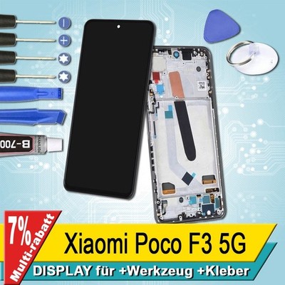 Display Für Xiaomi Poco F3 5G Bildschirm OLED Schwarz Rahmen+