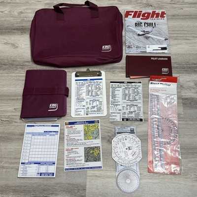 Pilot Navigation Bundle CP1 Plotter E6-B Flight Computer VFR Charts Training
