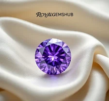 Purple Color | Round Cut Diamond D Grade VVS1 Natural Top Quality 5 Cts |+1🎁