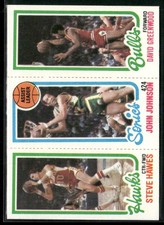 1980-81 Topps #24 / 45 / 226 Steve Hawes / John Johnson / David Greenwood RC, TL