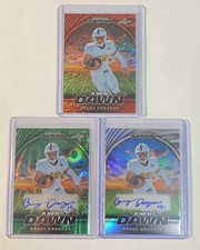 Brady Drogosh (3) 2025 Leaf A New Dawn Auto #/3 & Silver /15 & Red #1/1