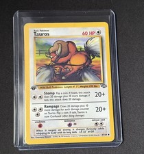 TAUROS 47/64 UNCOMMON JUNGLE POKEMON 1ST EDITION LP on eBay