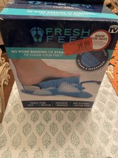 Fresh Feet Foot Scrubber w/ Pumice Stone, Cleans, Smooths massages  more 