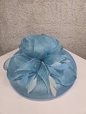 Ann Harvey of London  aqua 36 one size wedding ascot special days out hat