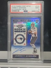 JARRETT STIDHAM 41/75 Rookie Auto 2019 CONTENDERS OPTIC BLUE AUTO PRIZM RC Psa 9