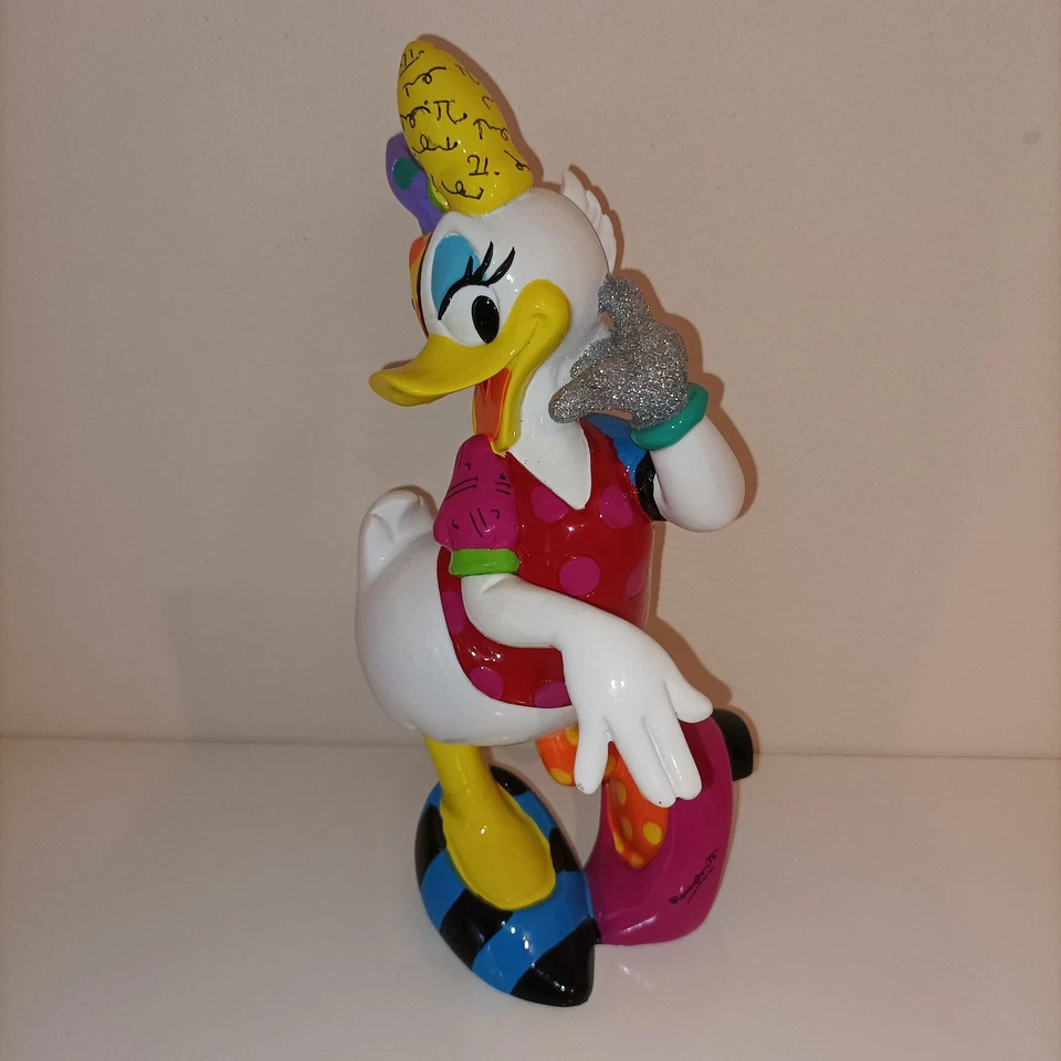 Britto Disney Daisy Duck Figur 2015 Ca. 21cm Groß • Beine Abgebrochen & Geklebt - Bild 3 von 4