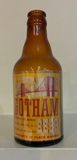 Scarce IRTP Gotham Beer steinie bottle;Lion Brewery NYC New York