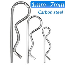 R Clips - Retaining Split Pin - Pins for Clevis M1/1.2/1.6/1.8/2-M7 Carbon steel