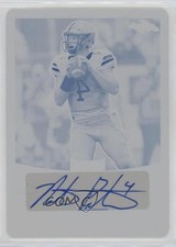2017 Leaf Metal Draft Printing Plate Cyan 1/1 Nathan Peterman #BA-NP1 Auto 12mg