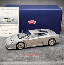 AUTOart 1:18 Bugatti EB110 GT Alloy Diecast Model Car Hobby Toy Silver/White/Red