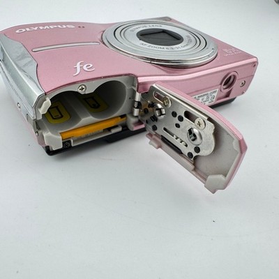 Olympus FE-46 Digital Camera 12MP 5x Optical Zoom Pink Kodak 4GB