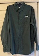 Port Authority Large Tall Dark Green Pioneer Corteva Agriscience Dress Shirt 