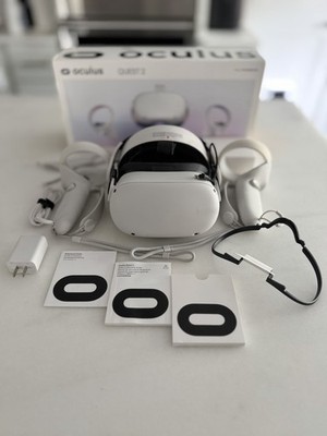 Oculus Quest 2 256GB VR Headset W/ Controllers + Box BOBOVR M2 Pro Head Strap