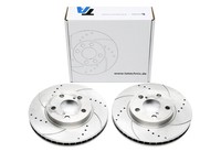TA Technix Sport Bremsscheiben Satz VA FüR Toyota Carina E/Stufenheck/E SW 79Kw