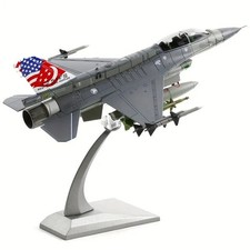 1/72 F16D Fighting Falcon Diecast Aircraft Model Alloy Jet with Stand Collectibl