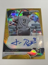 2020 Panini Prizm Josh Rojas /10 Auto #RA-JO RC Gold Diamondbacks White Sox