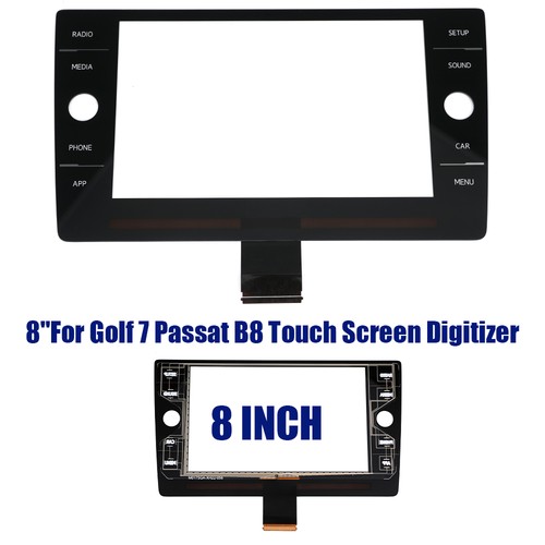 8" Touch Screen Digitizer For VW Golf 7 7.5 Passat B8 Radio 5G6919605B SETUP Button