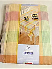 Woven Tablecloth Pastels Oblong 60x120 NIP Easter/Spring
