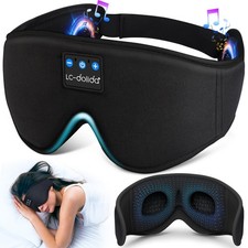 Sleep Headphones, 3D Sleep Mask Bluetooth Wireless Music Eye Mask, Sleeping H...