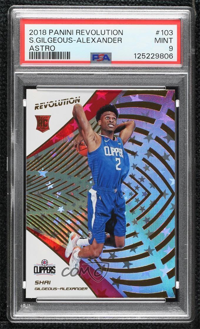 2018-19 Panini Revolution Astro Shai Gilgeous-Alexander #103 PSA 9 MINT 1by8