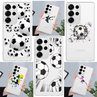 Phone Case For Samsung Galaxy A16 A17 S24 FE S26 Football Cover Clear Protection