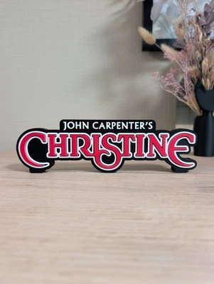Christine Logo Decoratif John Carpenter 23cm Fanart - Photo 1/4