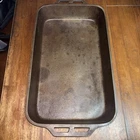 Vintage Lodge Fish Rectangular Pan / Stubby Legs / Antique