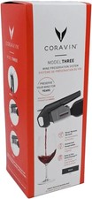CORAVIN Model Three 3 Wine Preservation System Black In Opened Box