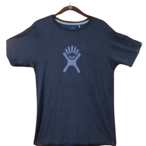 Hydro Flask Mens T-Shirt Tonal Logo Cobalt Blue M Short Sleeve MSSTAAM407