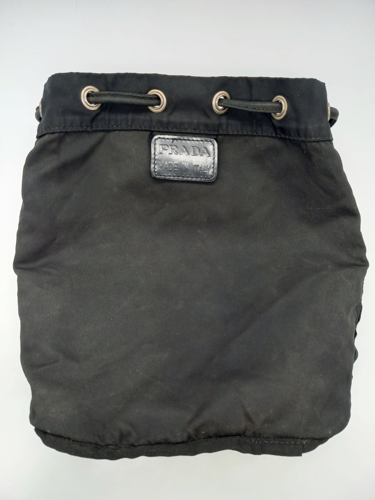 Good Condition PRADA Prada Drawstring Pouch Trian… - image 17