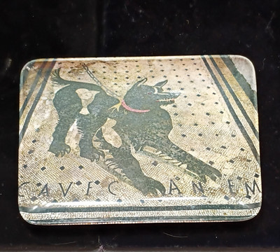Decorative Crafts Inc Vintage 1970 Elephant Small Rectangular Tin Box w/ Lid
