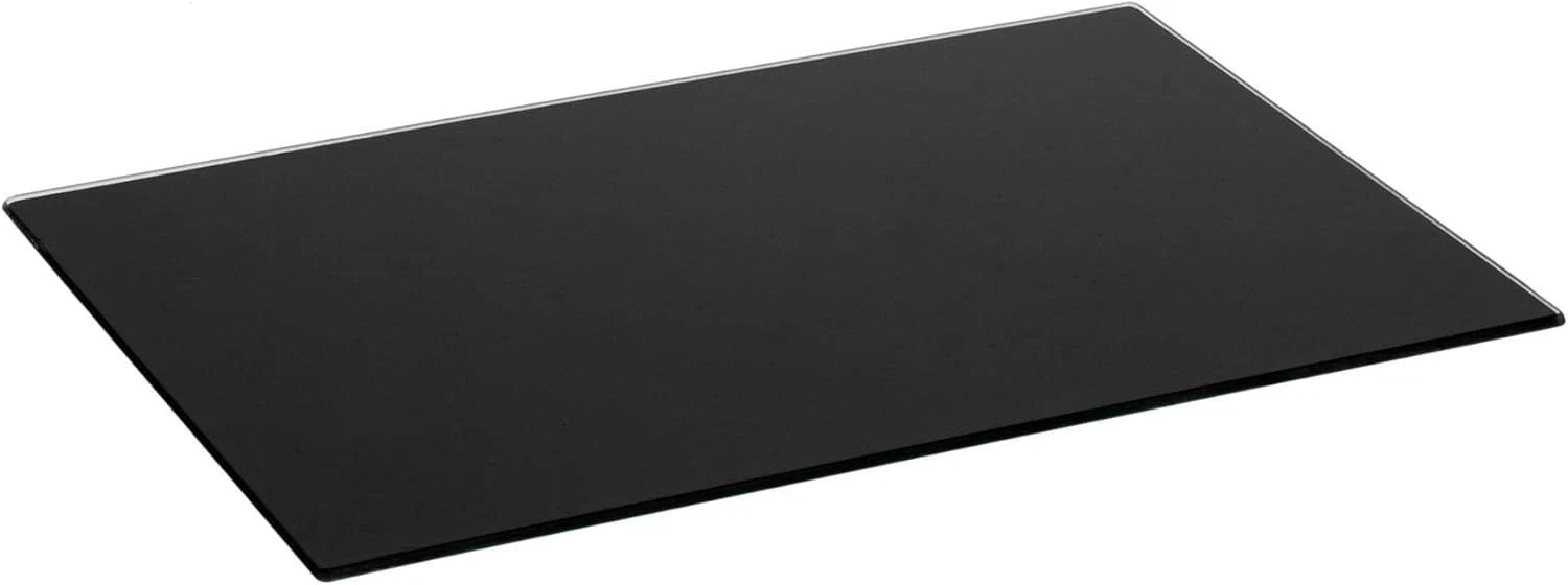 Glass Chopping Board - 50x40cm - Black - Large Dining Place Mats Cutting Mat Wor