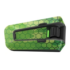For Cardo Packtalk Neo Edge Pro Skin Decal Wrap Stickers Matte Green Hexagon