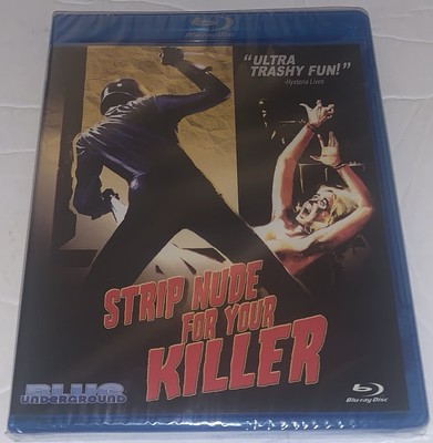 Strip Nude for Your Killer ( Blu-ray, 1975, Blue Underground, Horror ) OOP RARE
